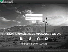 Tablet Screenshot of portal.enviro-intel.com